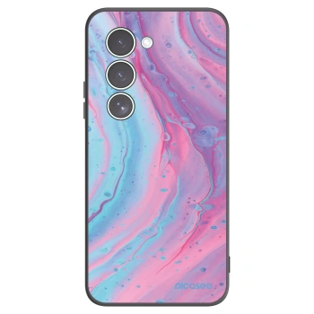 Picasee Μαύρη θήκη σιλικόνης για Xiaomi Redmi 15 5G - Pink liquid