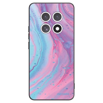 Picasee Μαύρη θήκη σιλικόνης για Xiaomi Redmi Note 15 - Pink liquid