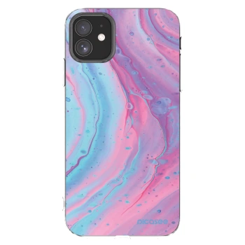 Picasee διαφανής θήκη σιλικόνης Apple iPhone 11 - Pink liquid