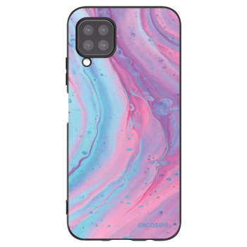 Picasee Μαύρη θήκη σιλικόνης για Huawei P40 Lite - Pink liquid