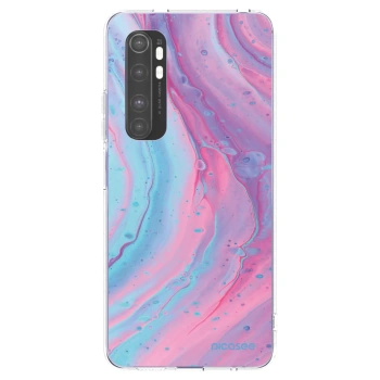 Picasee διαφανής θήκη σιλικόνης Xiaomi Mi Note 10 Lite - Pink liquid