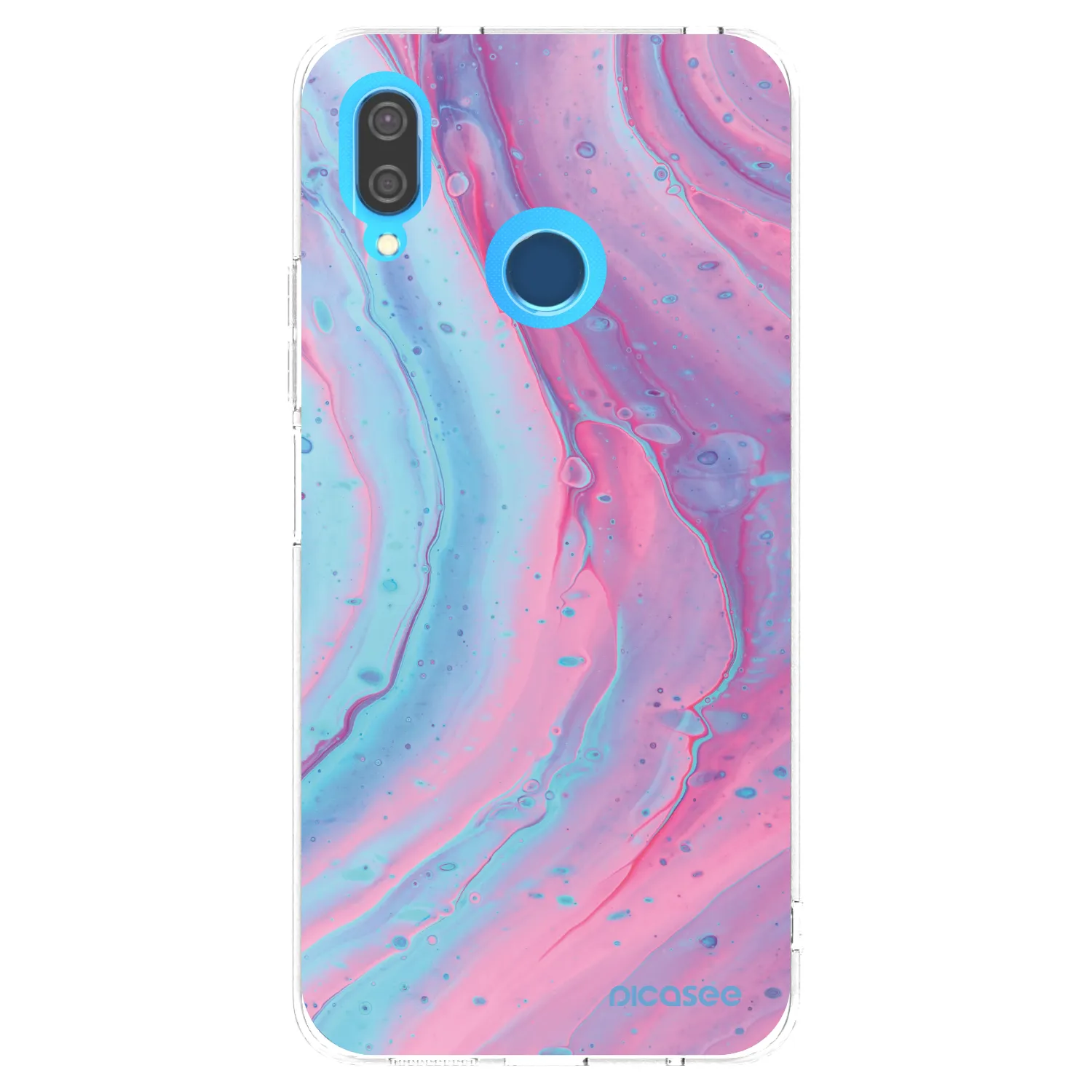 Picasee διαφανής θήκη σιλικόνης Huawei P20 Lite - Pink liquid
