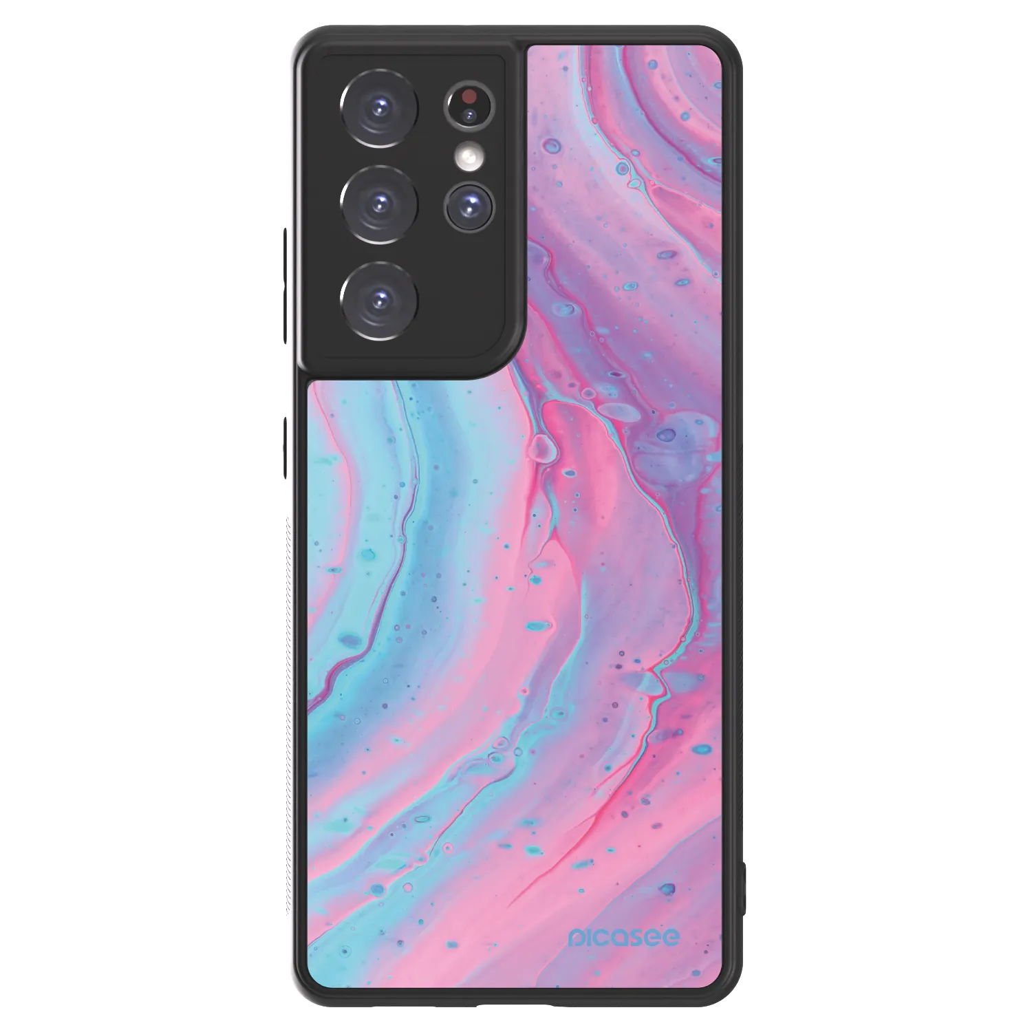 Picasee ULTIMATE CASE για Samsung Galaxy S21 Ultra 5G G998B - Pink liquid