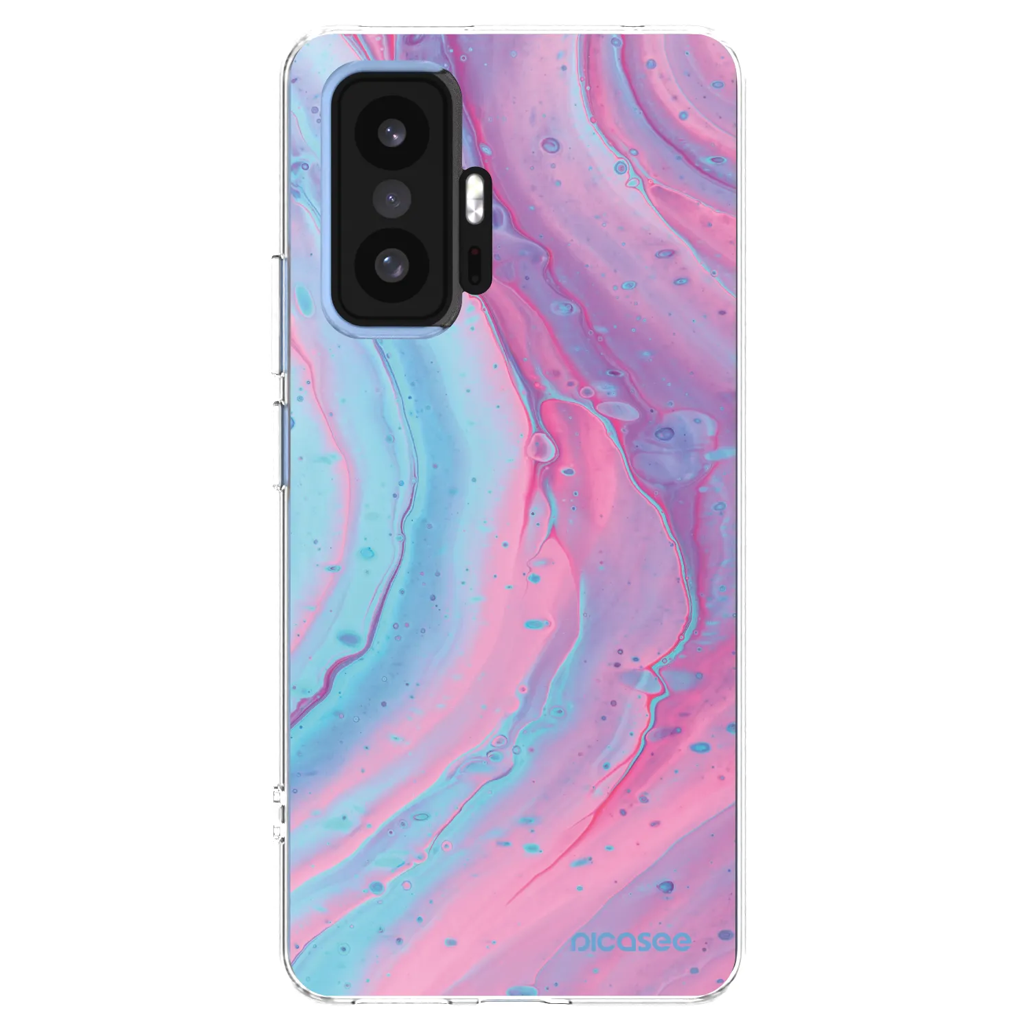 Picasee διαφανής θήκη σιλικόνης Xiaomi 11T - Pink liquid