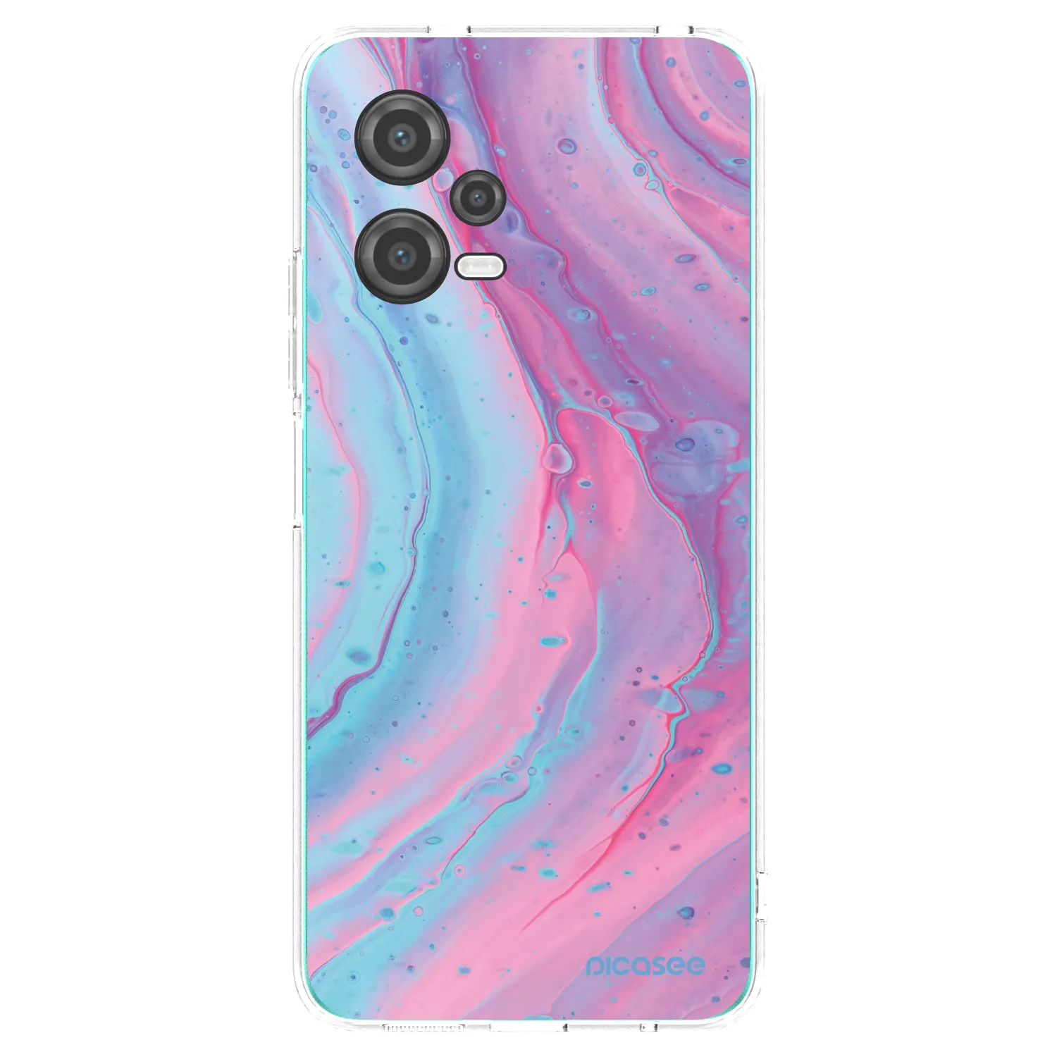 Picasee διαφανής θήκη σιλικόνης Xiaomi Poco X5 - Pink liquid