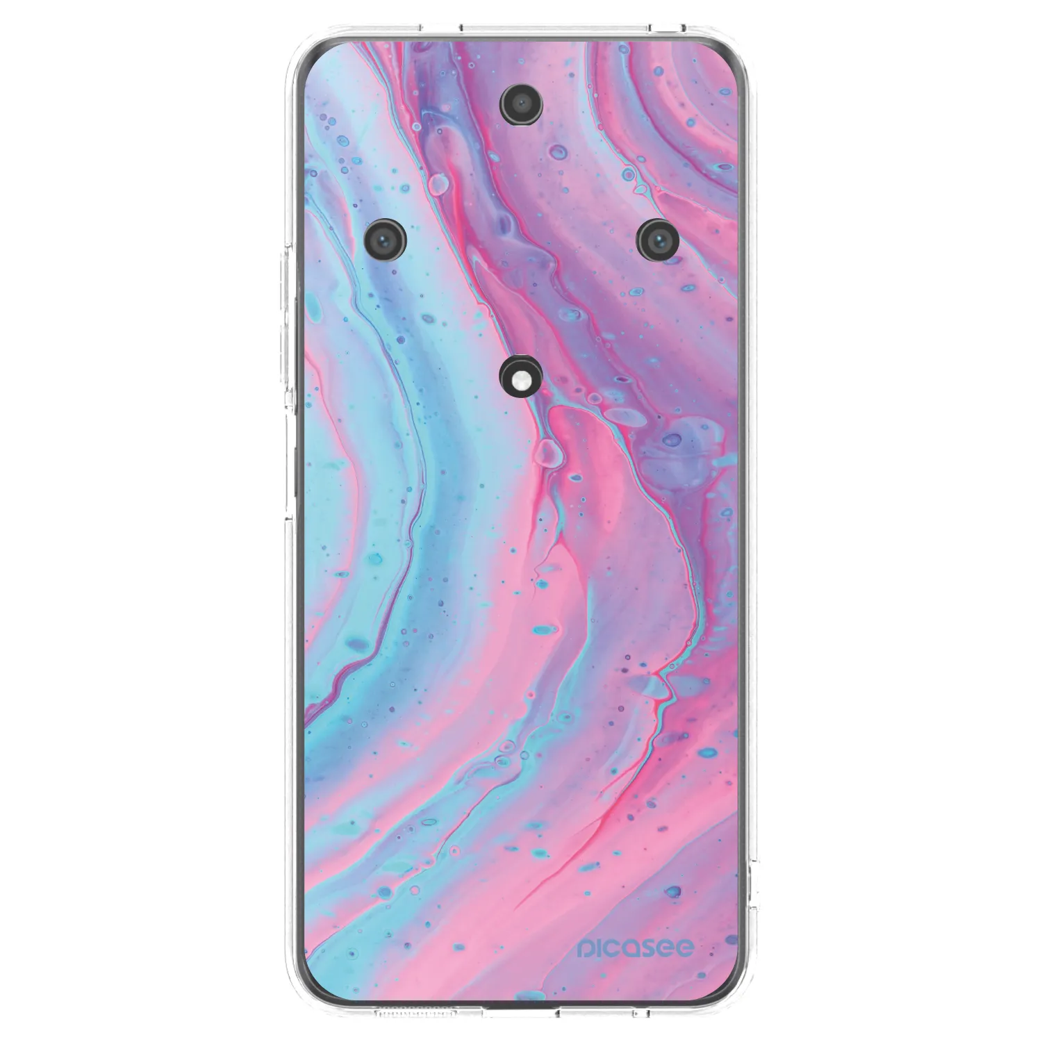 Picasee διαφανής θήκη σιλικόνης Honor Magic5 Lite 5G - Pink liquid