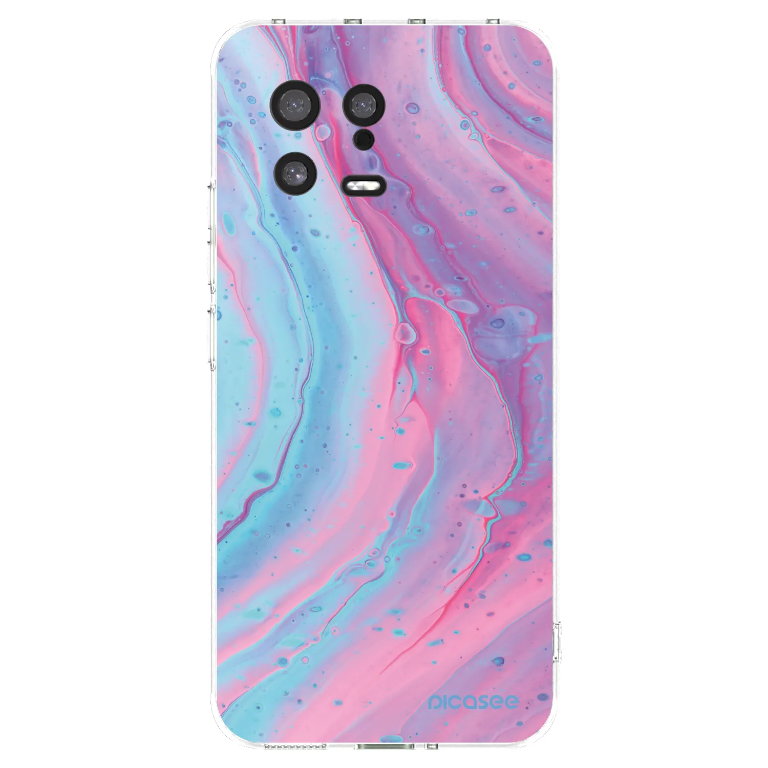 Picasee διαφανής θήκη σιλικόνης Xiaomi 13 - Pink liquid