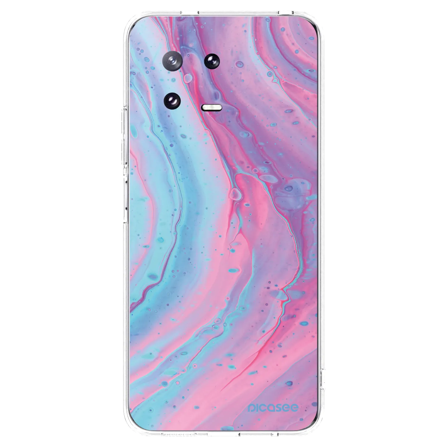 Picasee διαφανής θήκη σιλικόνης Xiaomi 13 Pro - Pink liquid