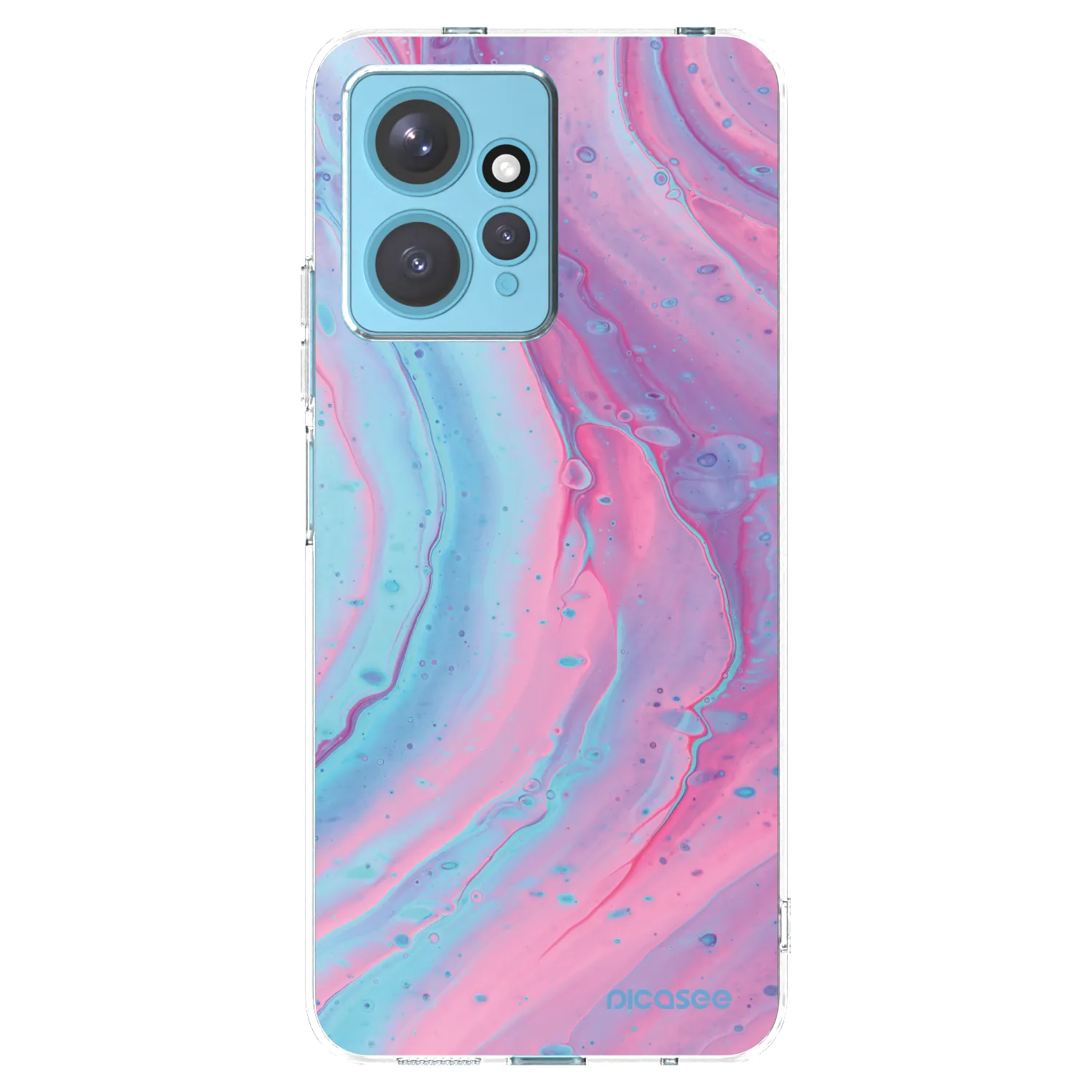 Picasee διαφανής θήκη σιλικόνης Xiaomi Redmi Note 12 4G - Pink liquid