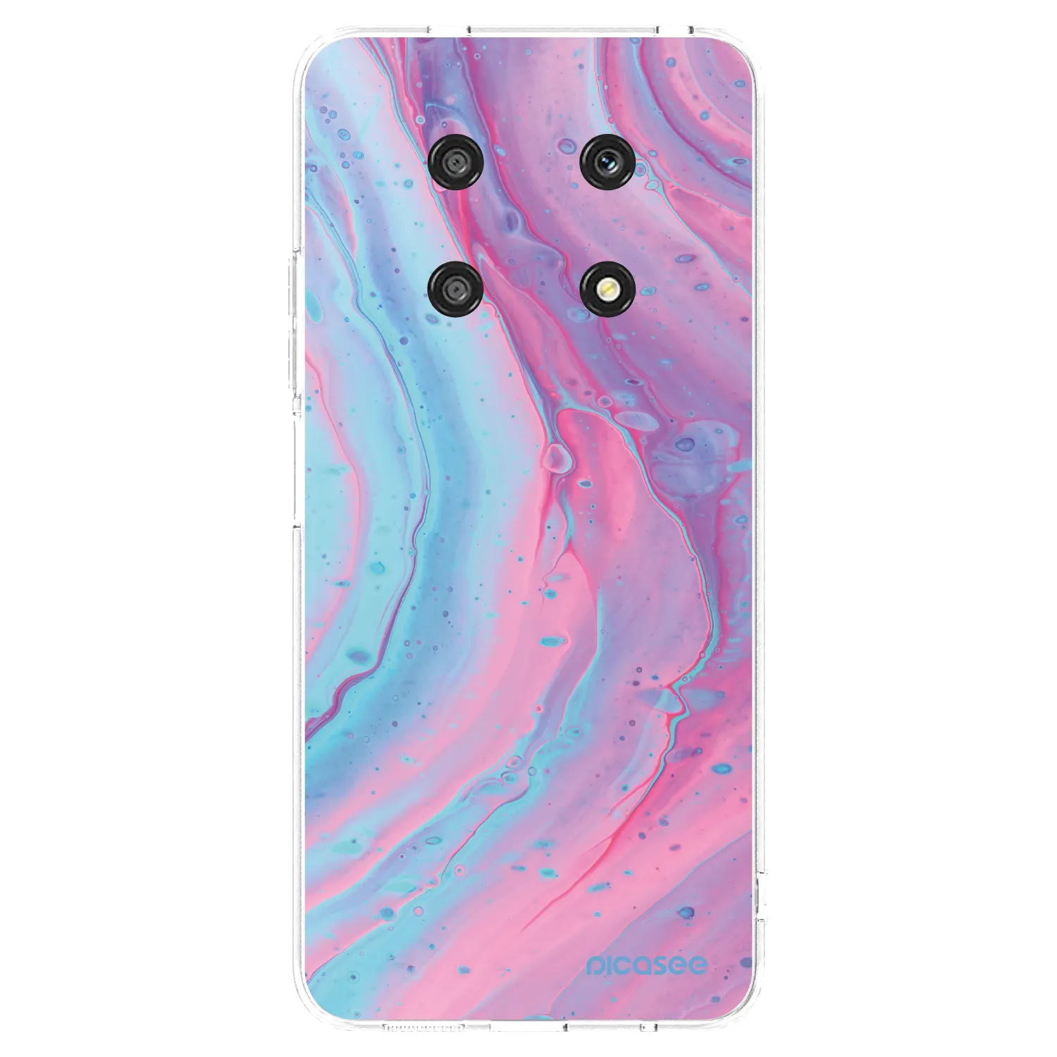 Picasee διαφανής θήκη σιλικόνης Honor Magic4 Lite 5G - Pink liquid