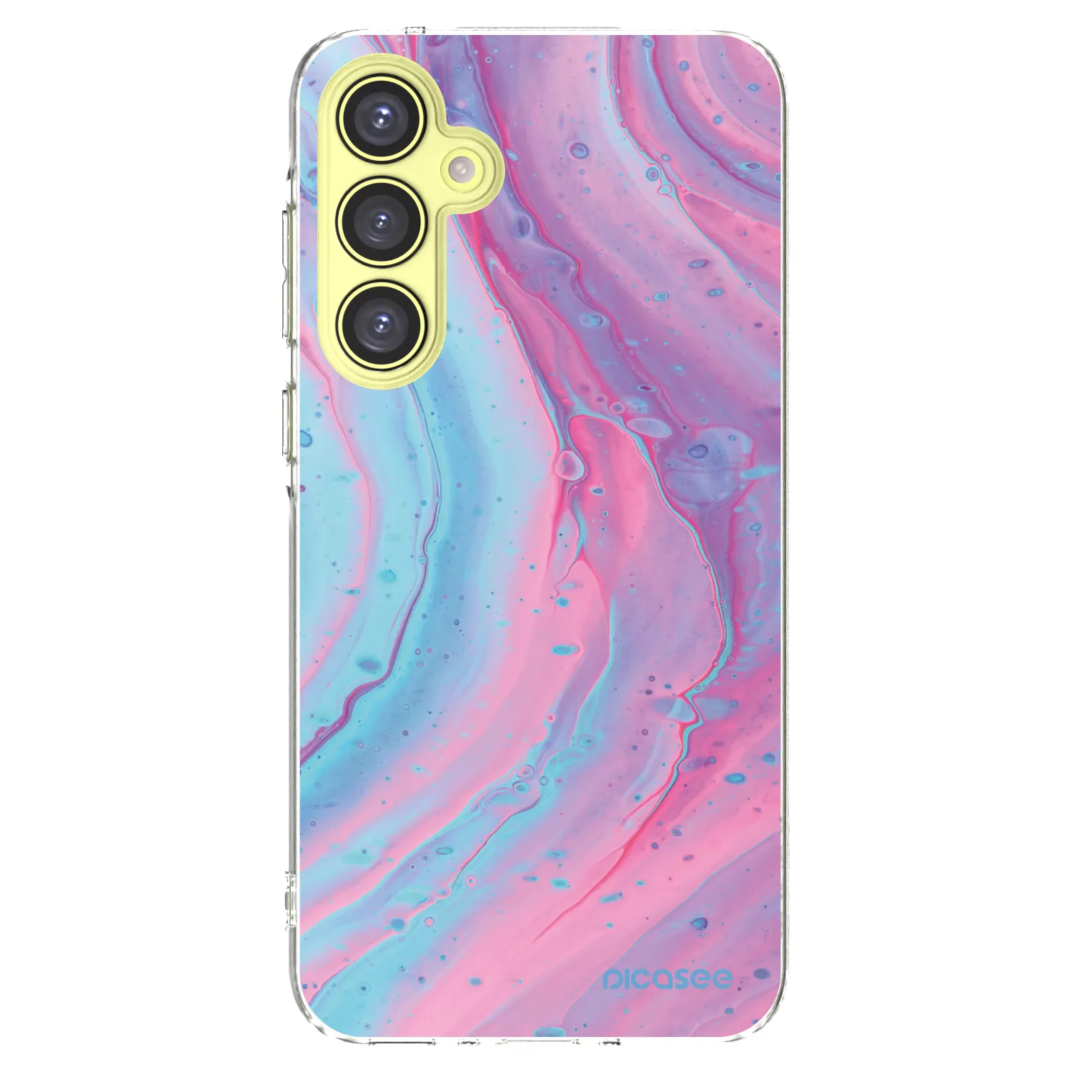 Picasee διαφανής θήκη σιλικόνης Samsung Galaxy A35 5G A356B - Pink liquid