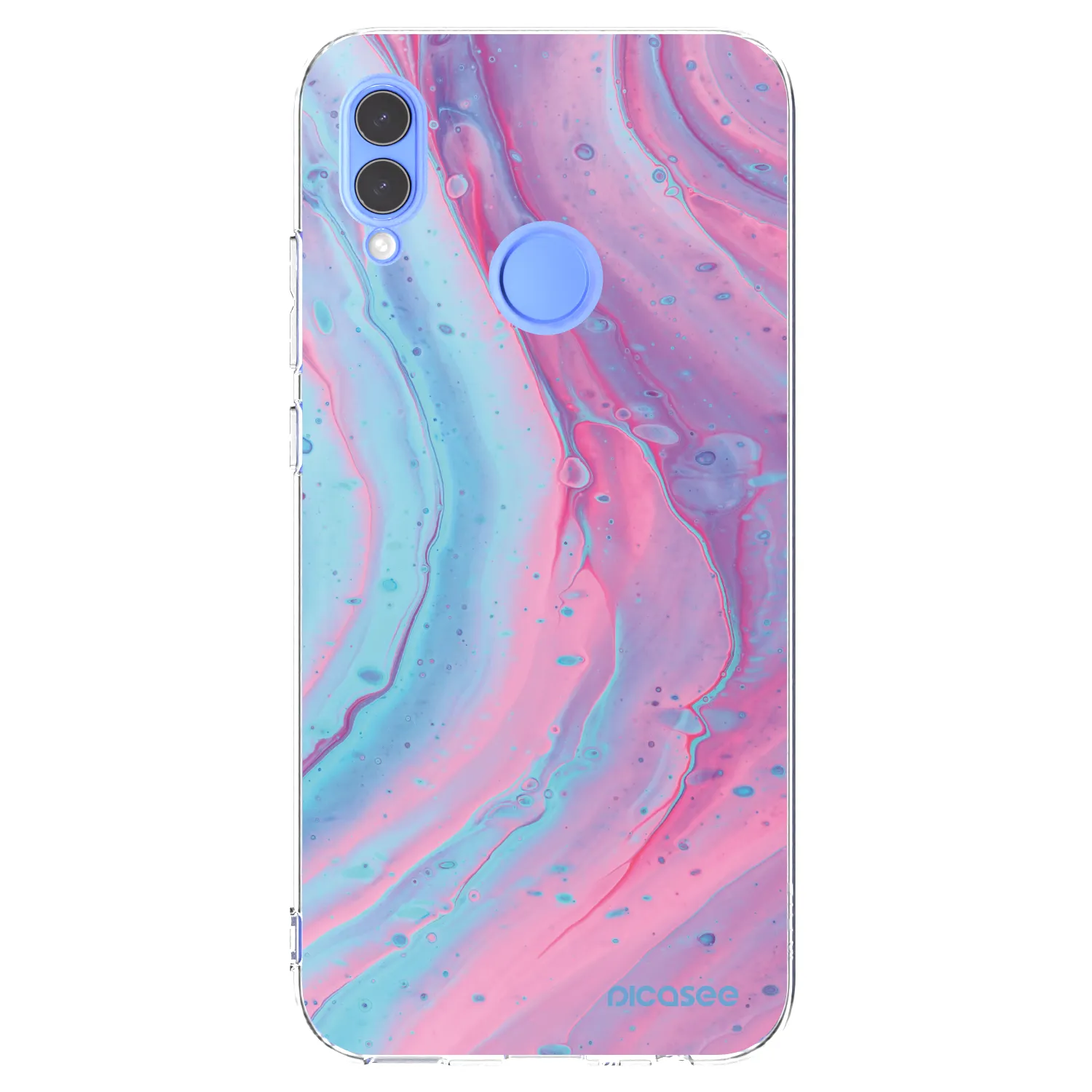 Picasee διαφανής θήκη σιλικόνης Honor 10 Lite - Pink liquid