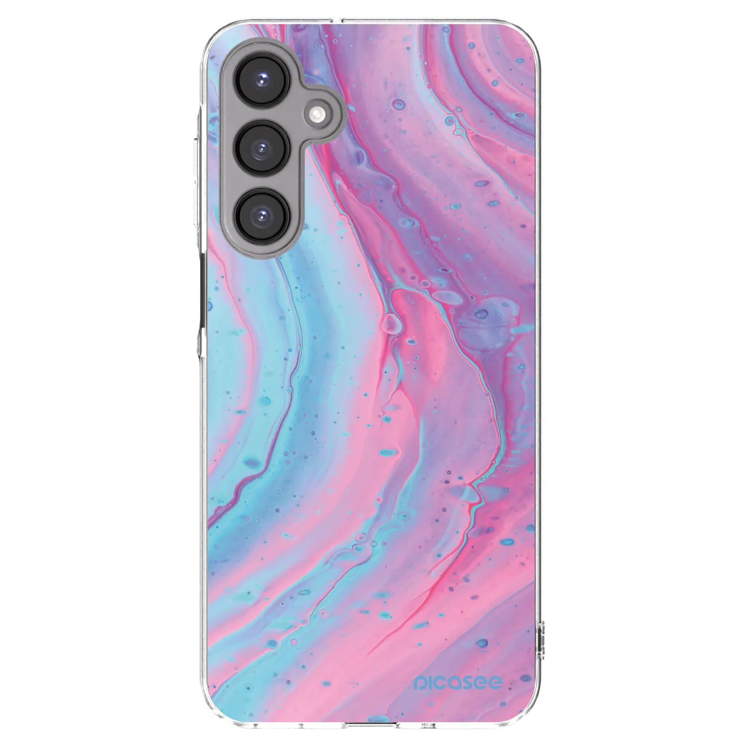Picasee διαφανής θήκη σιλικόνης Samsung Galaxy A16 5G - Pink liquid