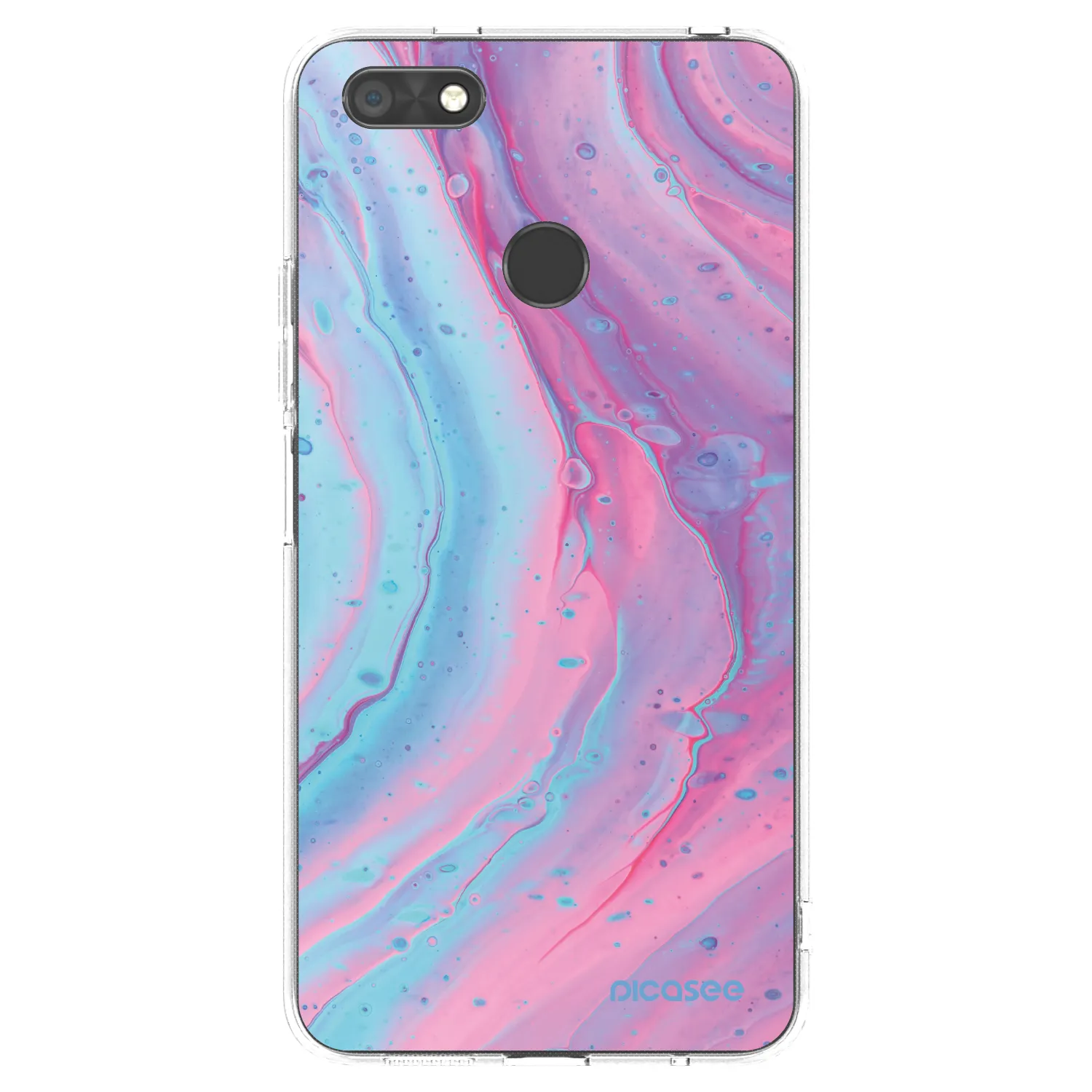 Picasee διαφανής θήκη σιλικόνης Huawei P9 Lite Mini - Pink liquid