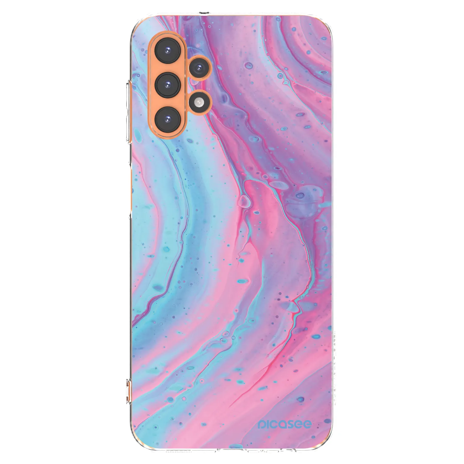 Picasee διαφανής θήκη σιλικόνης Samsung Galaxy A13 5G - Pink liquid
