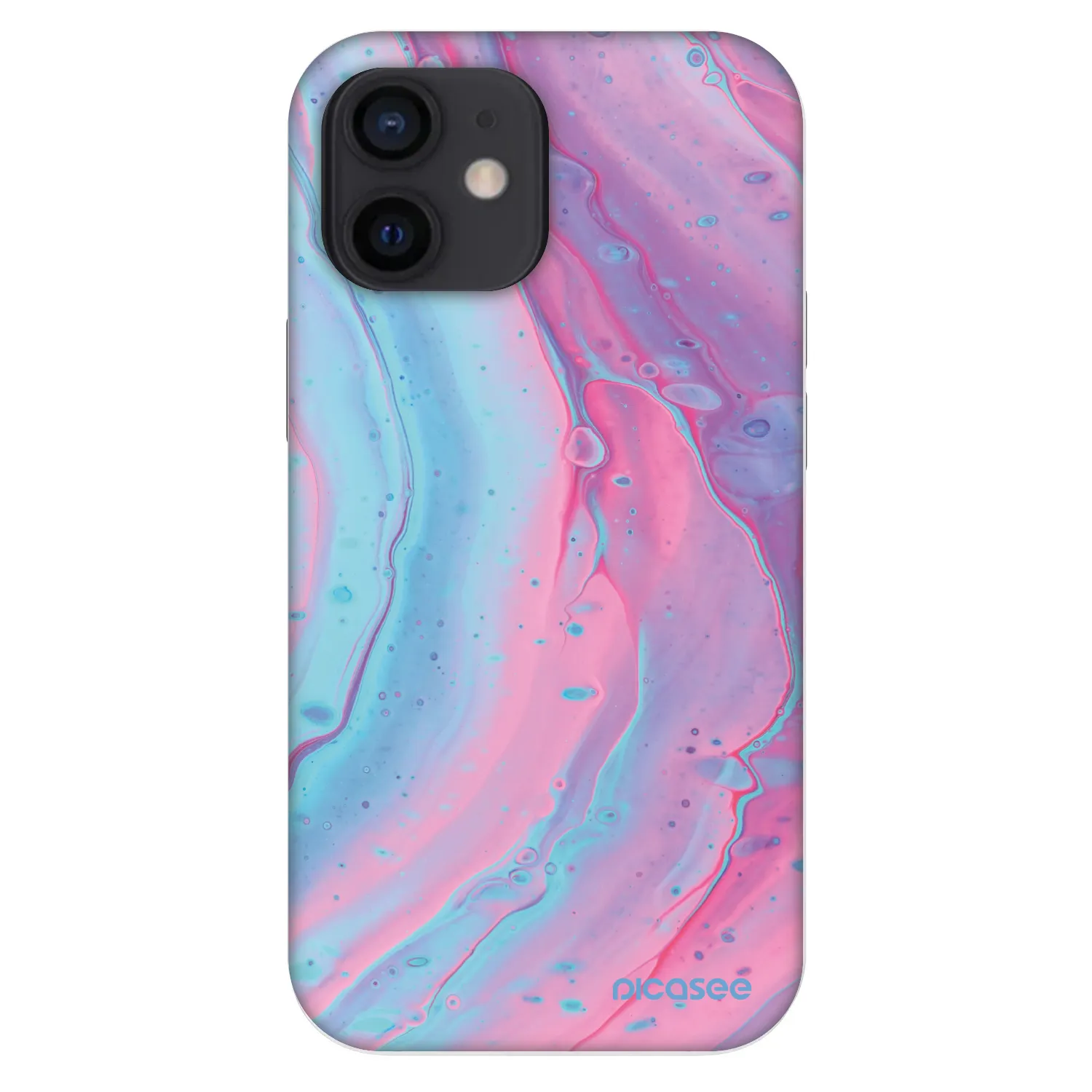 Picasee Fashion Case για Apple iPhone 12 mini - Pink liquid