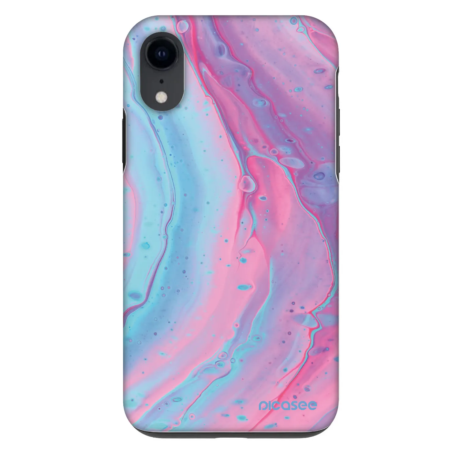 Picasee Fashion Case για Apple iPhone XR - Pink liquid