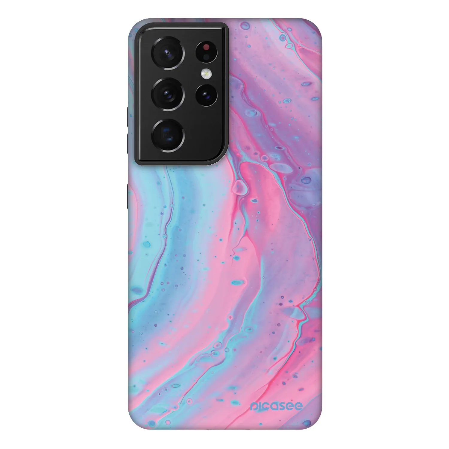Picasee Fashion Case για Samsung Galaxy S21 Ultra 5G G998B - Pink liquid