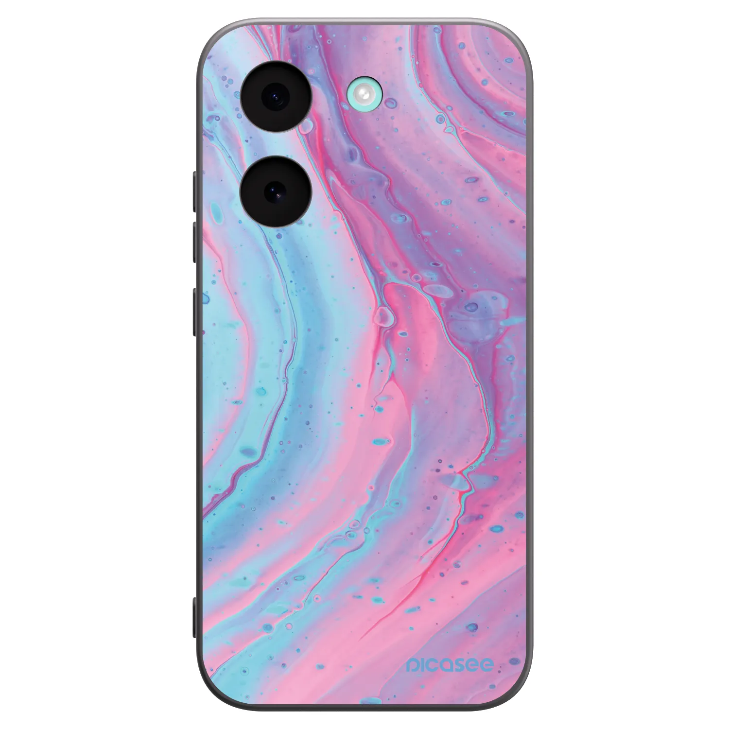 Picasee Μαύρη θήκη σιλικόνης για Xiaomi Poco X8 Pro - Pink liquid