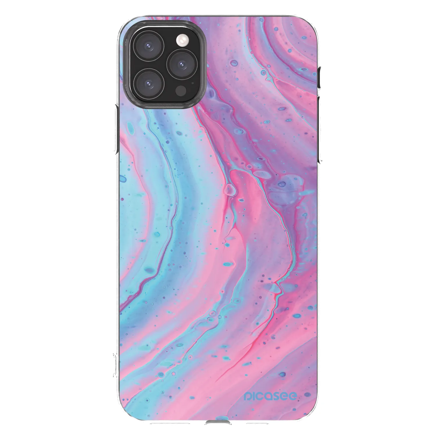 Picasee διαφανής θήκη σιλικόνης Apple iPhone 11 Pro Max - Pink liquid