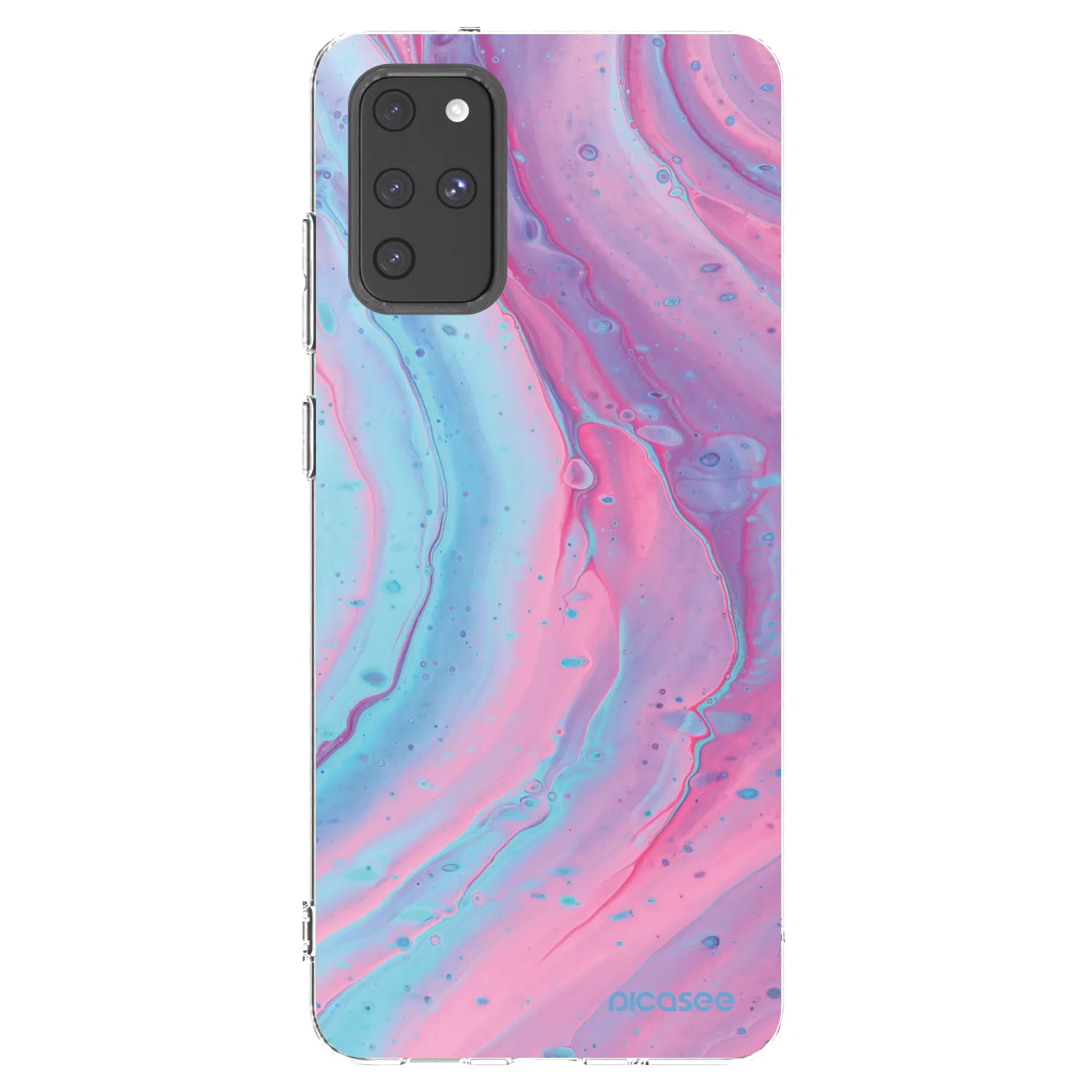 Picasee διαφανής θήκη σιλικόνης Samsung Galaxy S20+ G985F - Pink liquid