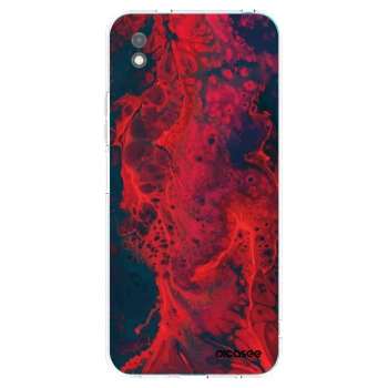 Picasee Μαύρη θήκη σιλικόνης για Xiaomi Redmi 9A - Organic red