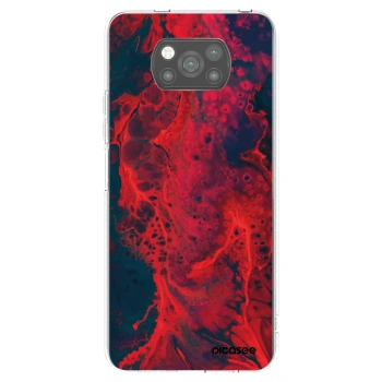 Picasee Μαύρη θήκη σιλικόνης για Xiaomi Poco X3 - Organic red