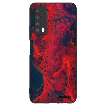 Picasee Μαύρη θήκη σιλικόνης για Huawei P Smart 2021 - Organic red