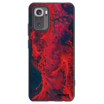 Picasee Μαύρη θήκη σιλικόνης για Xiaomi Redmi Note 10 - Organic red