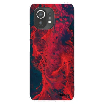 Picasee διαφανής θήκη σιλικόνης Xiaomi Mi 11 - Organic red