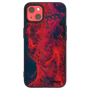 Picasee Μαύρη θήκη σιλικόνης για Apple iPhone 13 - Organic red