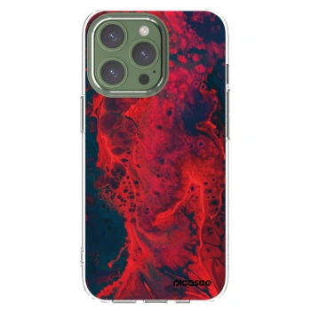 Picasee διαφανής θήκη σιλικόνης Apple iPhone 13 Pro - Organic red