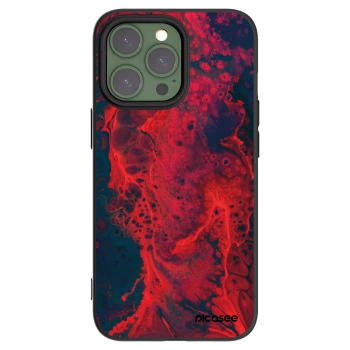 Picasee Μαύρη θήκη σιλικόνης για Apple iPhone 13 Pro - Organic red