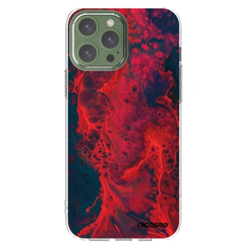 Picasee διαφανής θήκη σιλικόνης Apple iPhone 13 Pro Max - Organic red