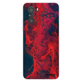 Picasee διαφανής θήκη σιλικόνης Xiaomi Poco F3 - Organic red