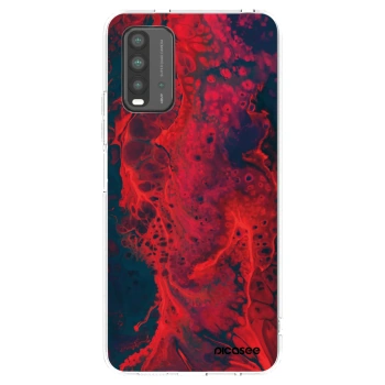 Picasee Μαύρη θήκη σιλικόνης για Xiaomi Redmi 9T - Organic red