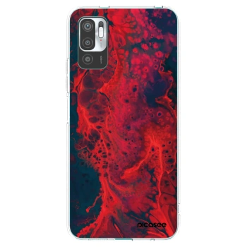 Picasee διαφανής θήκη σιλικόνης Xiaomi Redmi Note 10 5G - Organic red