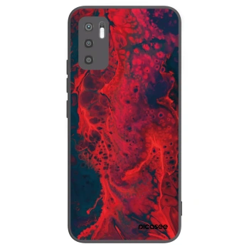 Picasee Μαύρη θήκη σιλικόνης για Xiaomi Redmi Note 10 5G - Organic red