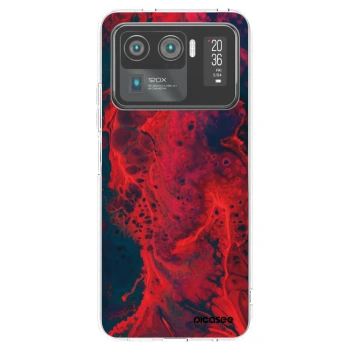 Picasee διαφανής θήκη σιλικόνης Xiaomi Mi 11 Ultra - Organic red