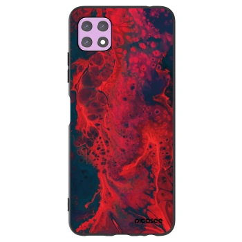 Picasee Μαύρη θήκη σιλικόνης για Samsung Galaxy A22 A226B 5G - Organic red