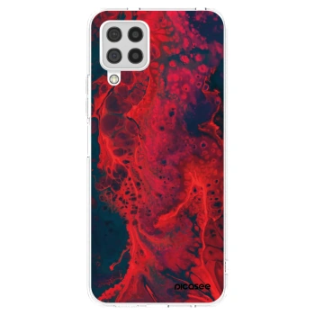 Picasee διαφανής θήκη σιλικόνης Samsung Galaxy A22 A225F 4G - Organic red