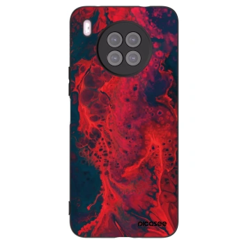 Picasee Μαύρη θήκη σιλικόνης για Huawei Nova 8i - Organic red