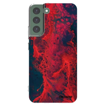 Picasee διαφανής θήκη σιλικόνης Samsung Galaxy S22+ 5G - Organic red