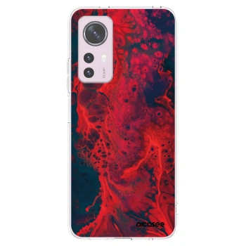Picasee διαφανής θήκη σιλικόνης Xiaomi 12 - Organic red