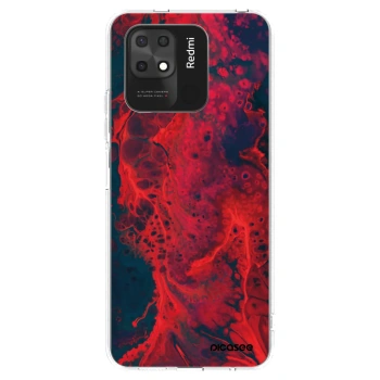 Picasee διαφανής θήκη σιλικόνης Xiaomi Redmi 10C - Organic red