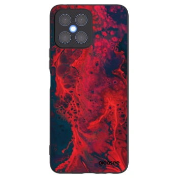 Picasee Μαύρη θήκη σιλικόνης για Honor X8 4G - Organic red