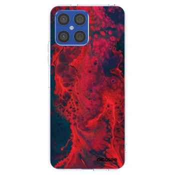 Picasee διαφανής θήκη σιλικόνης Honor X8 4G - Organic red