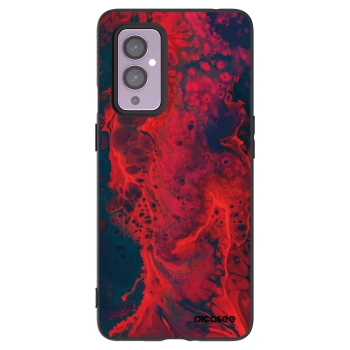 Picasee Μαύρη θήκη σιλικόνης για OnePlus 9 - Organic red
