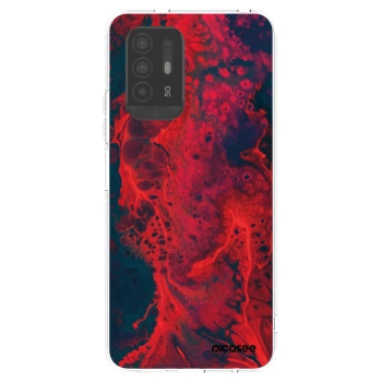 Picasee διαφανής θήκη σιλικόνης OPPO A94 5G - Organic red