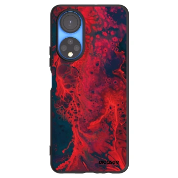 Picasee Μαύρη θήκη σιλικόνης για Honor X7 - Organic red